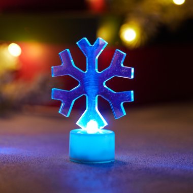 Фотография товара 'Neon-night Фигура светодиодная на подставке Снежинка, RGB 501-055'