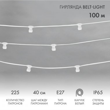 Фотография товара 'Neon-Night Гирлянда Belt Light 2W шаг 40 влагостойкая 331-252'