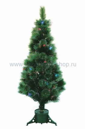 Фотография товара 'Neon-night Новогодняя Ель Сосна, фибро-оптика, 150 см, 115 веток, с декоративными украшениями 533-205'