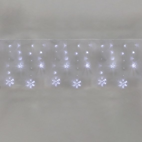 Фотография товара 'Neon-Night 255-075 Гирлянда Бахрома со снежинками 2,4х0,9м, 150LED'