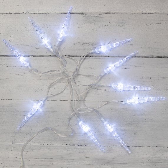 Фотография товара 'Neon-night Гирлянда светодиодная «Сосульки» 1.5 м, 10 LED, 303-094'