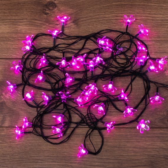 Фотография товара 'Neon-night Гирлянда светодиодная Цветы Сакуры 50 LED, 7 метров с контроллером 303-038'