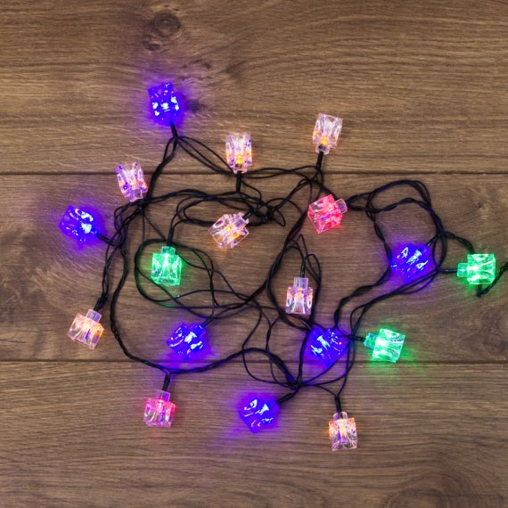 Фотография товара 'Neon-night Гирлянда светодиодная Кубики 20 LED 2,8 м, с контроллером 303-061'